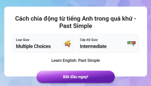 Làm bài quiz từ Quizzy.