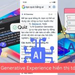 Search Generative Experience hiển thị tóm tắt AI